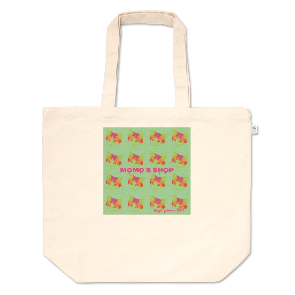 もものトートバッグ L