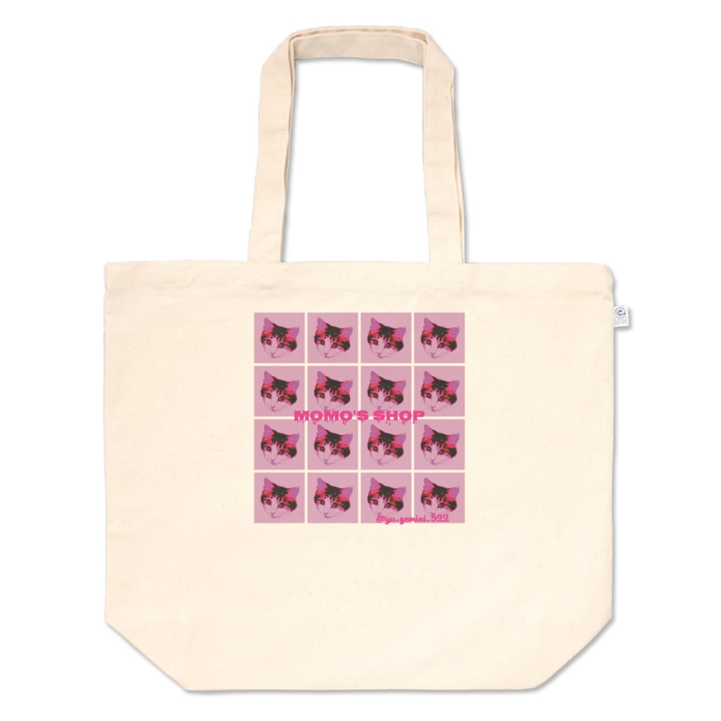 もものトートバッグ L