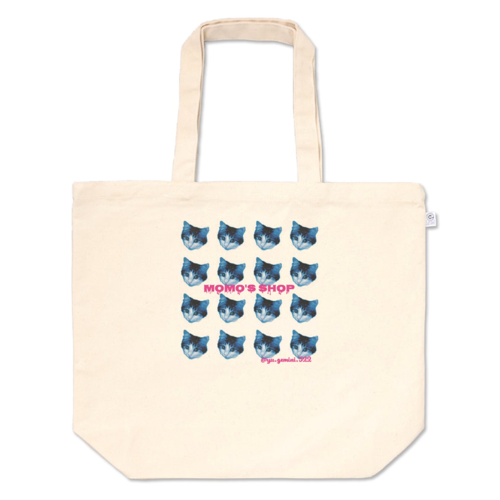 もものトートバッグ L