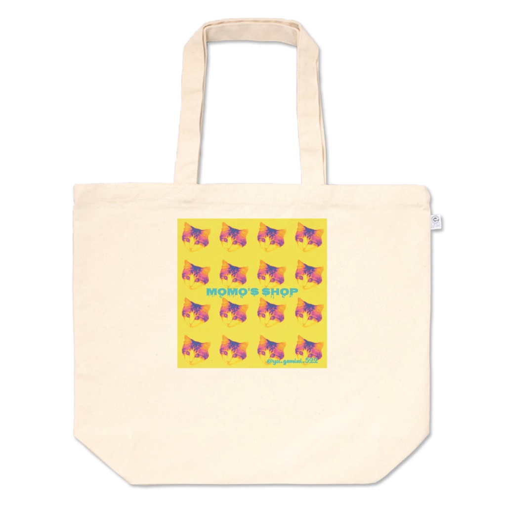 もものトートバッグ L