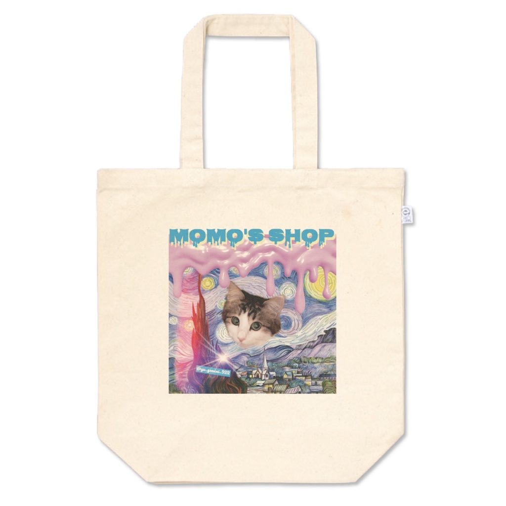 もものトートバッグ-M