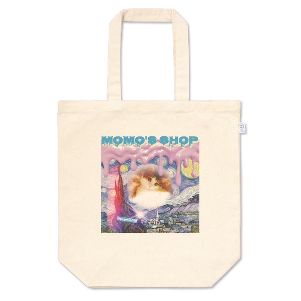 もものトートバッグ-M