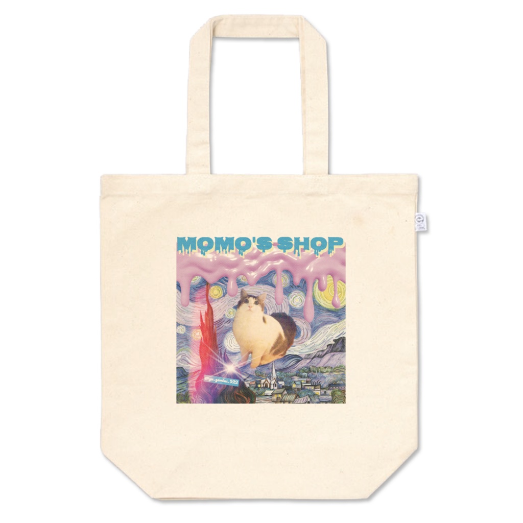 もものトートバッグ-M