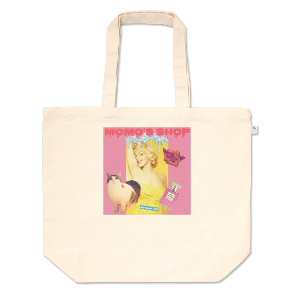 もものトートバッグ L