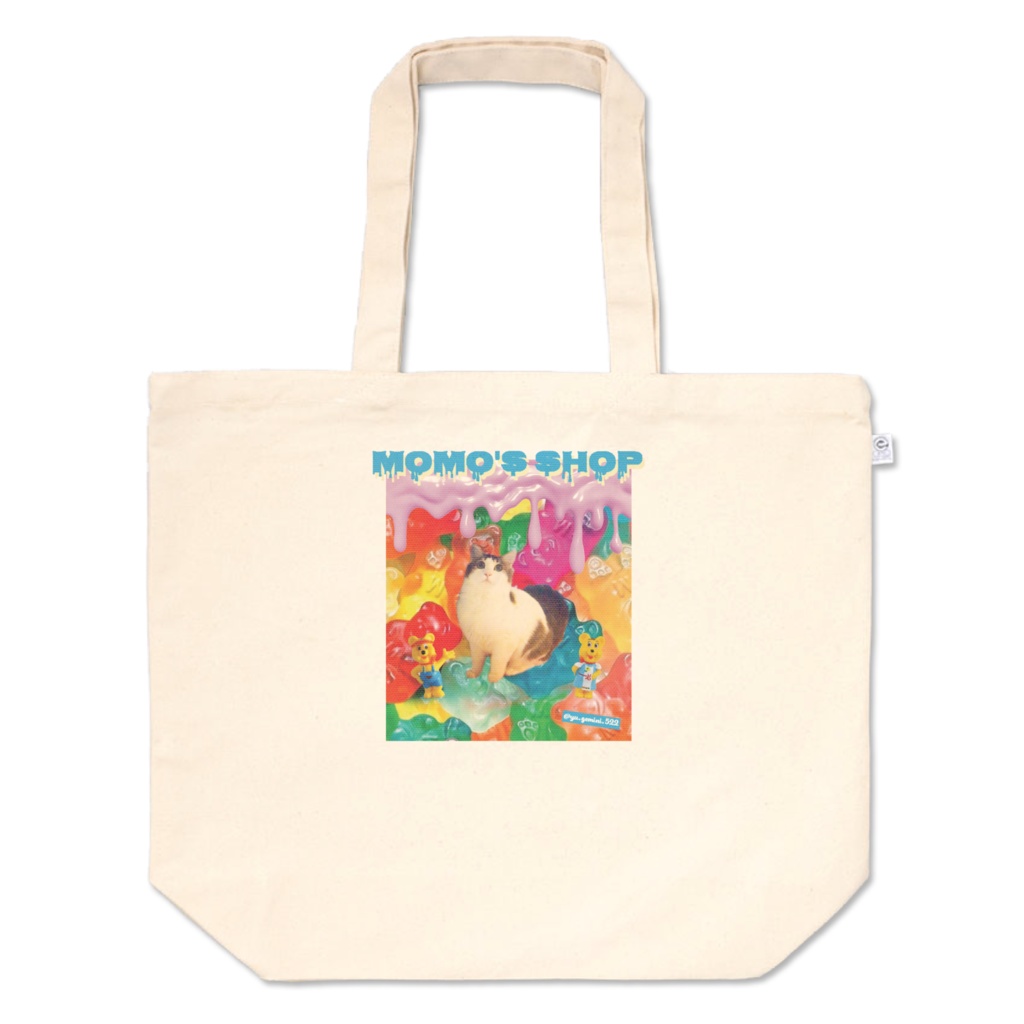 もものトートバッグ L
