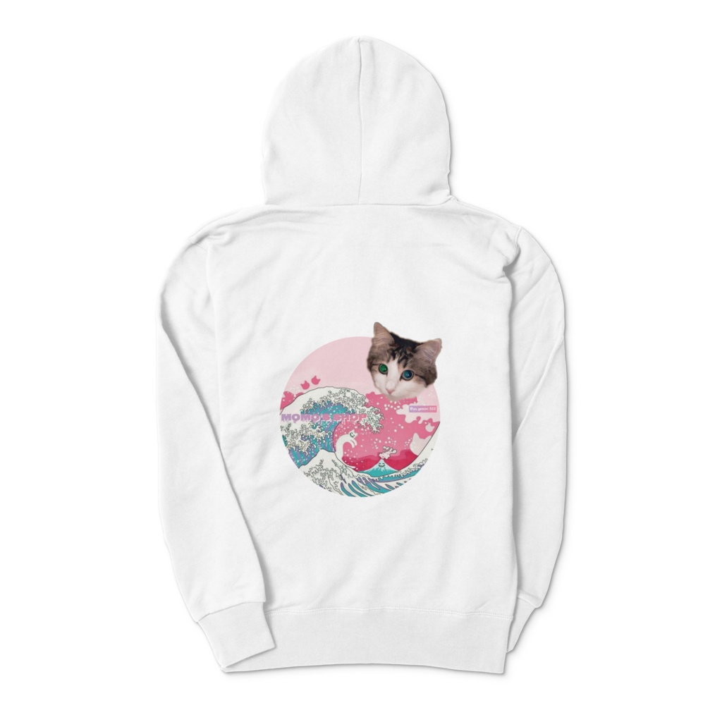 もものジップパーカー