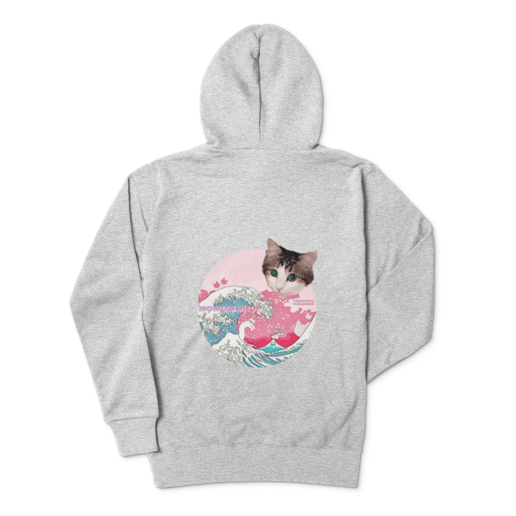 もものジップパーカー