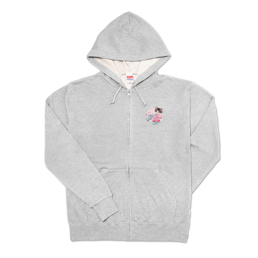 もものジップパーカー