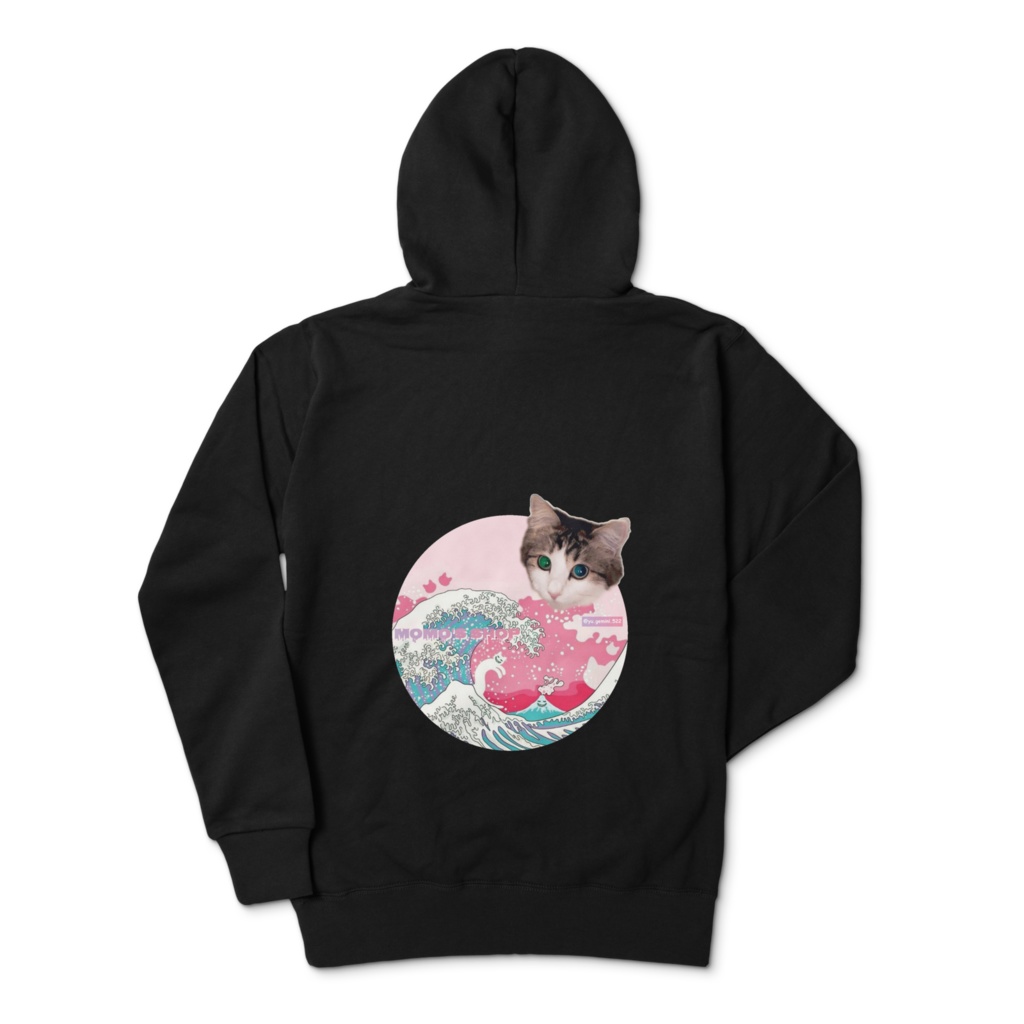 もものジップパーカー