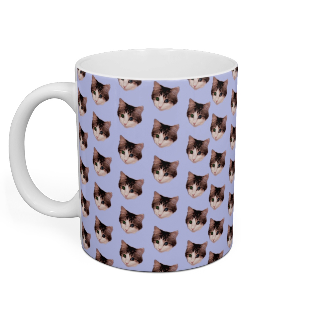 momo-パターン柄-パープル-マグカップ