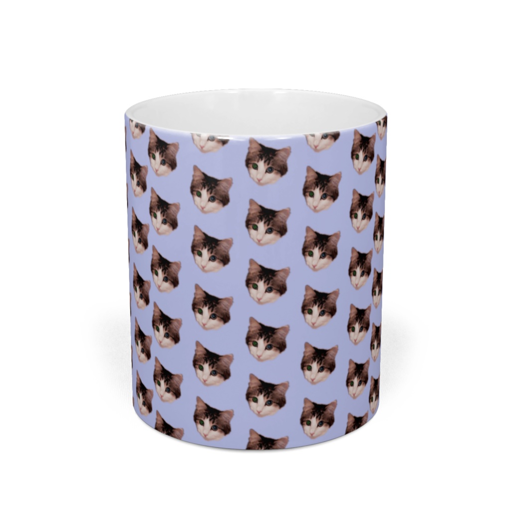 momo-パターン柄-パープル-マグカップ