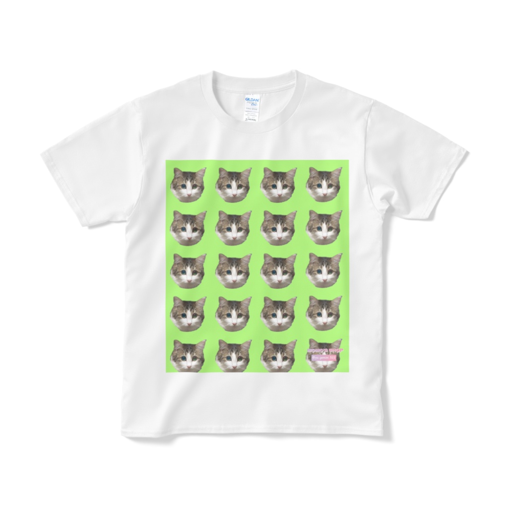 momo-パターン柄-ライトグリーン