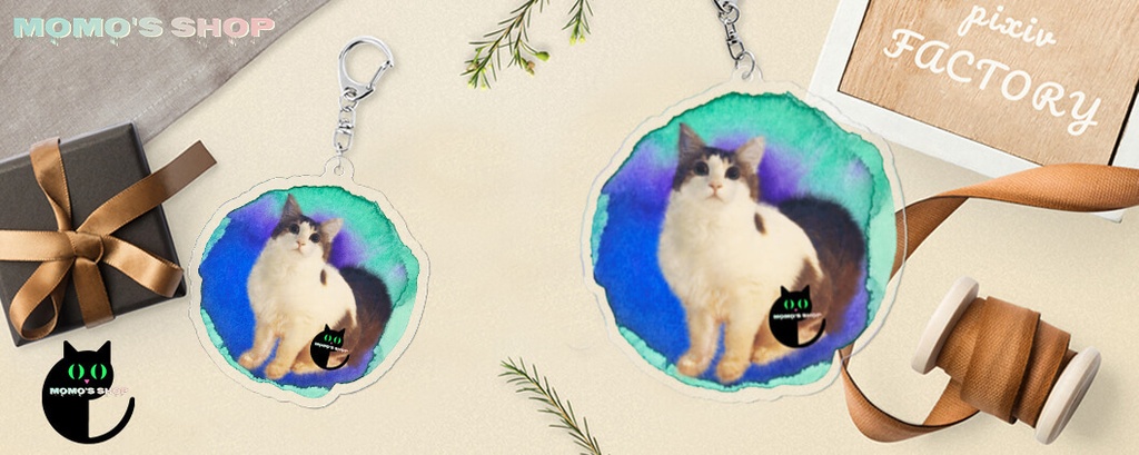 momoのアクリルキーホルダー #01