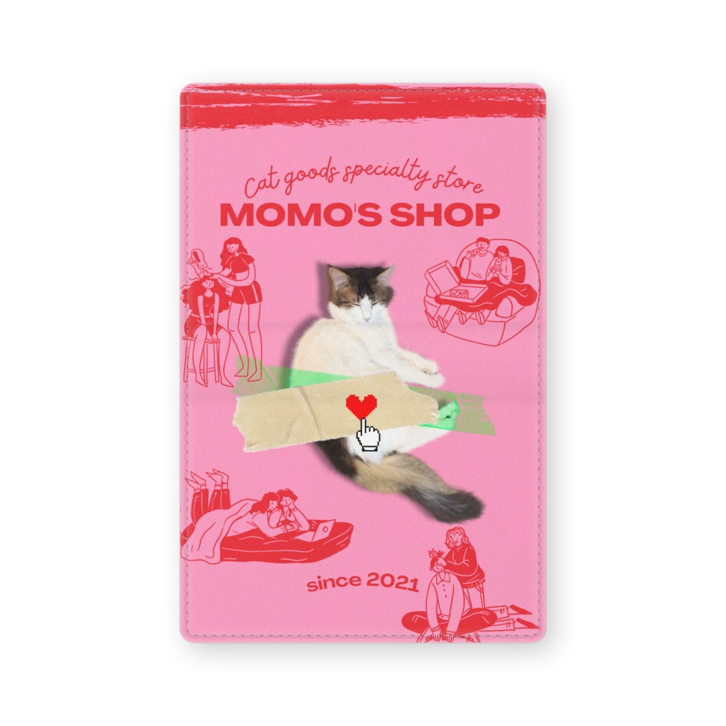 MOMO's shop-フェイクレザー製　名刺入れ