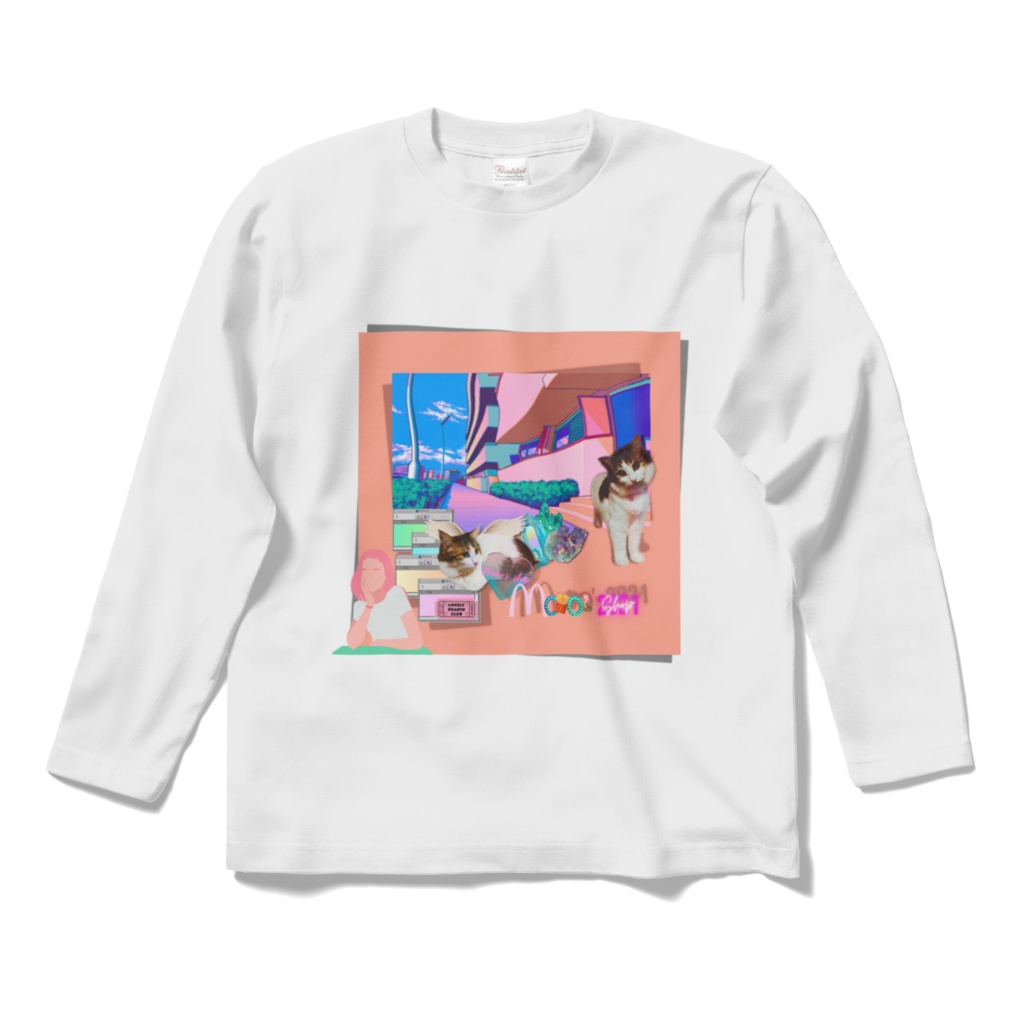ご近所おさんぽコース-ロングスリーブTシャツ