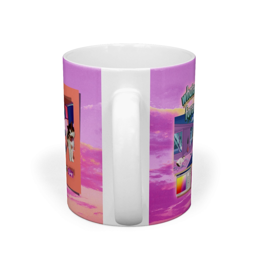 クマと一緒に-sky マグカップ