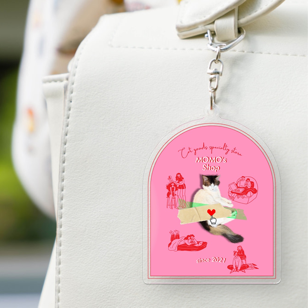 MOMO's Shop@2022 アクリルキーホルダー(コーティング) - 70 x 70 (mm)
