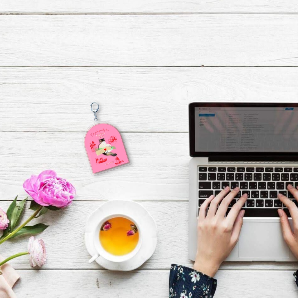 MOMO's Shop@2022 アクリルキーホルダー(コーティング) - 70 x 70 (mm)