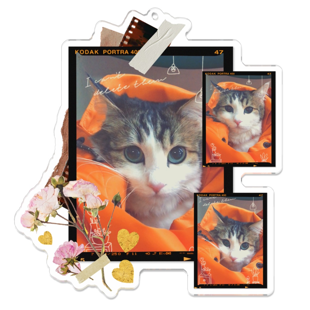 MOMOのキーホルダー#4 (コーティング) - 100 x 100 (mm)