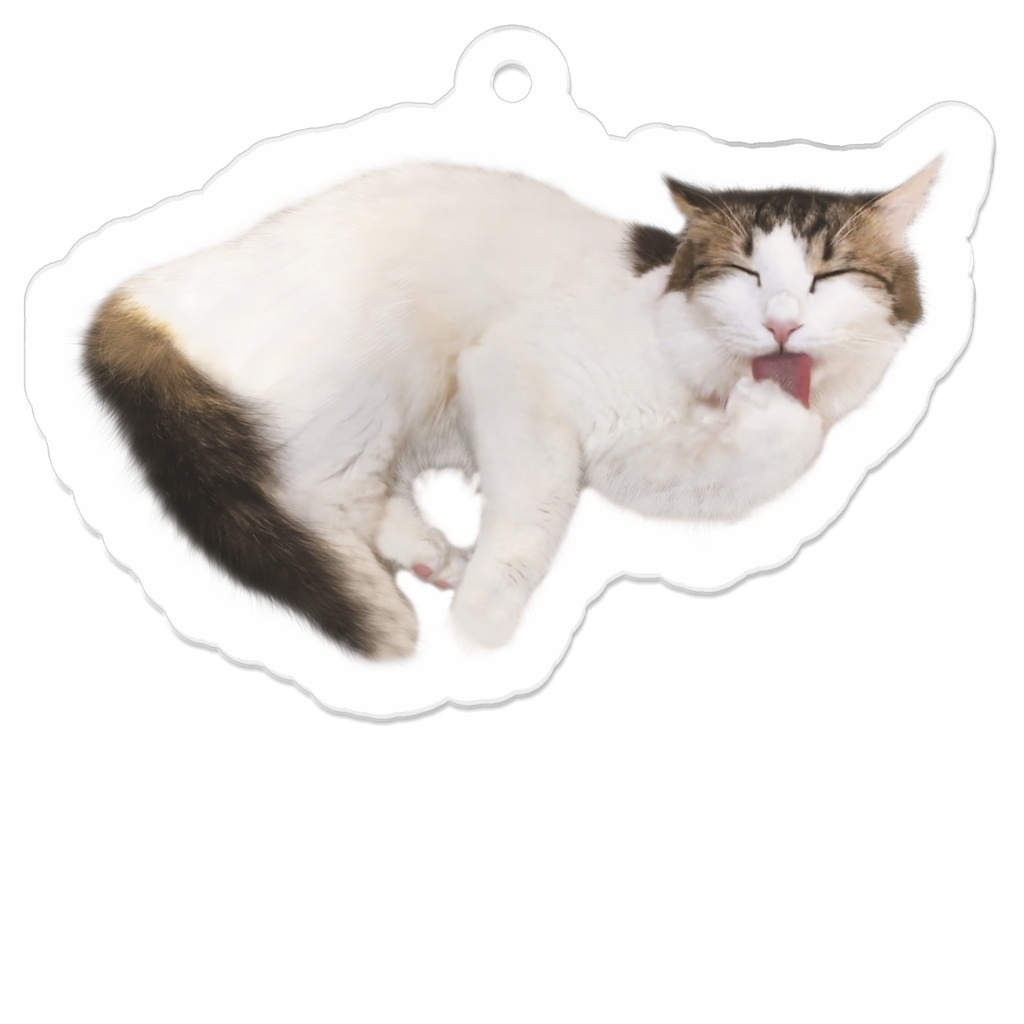 MOMOのキーホルダー#7 (コーティングなし)50 x 50 (mm)