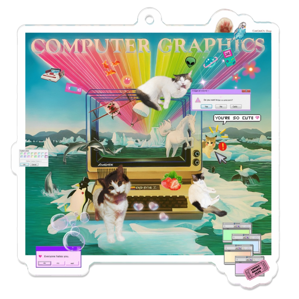 #computer_graphics_2023 アクリルキーホルダー - 70 x 70 (mm)