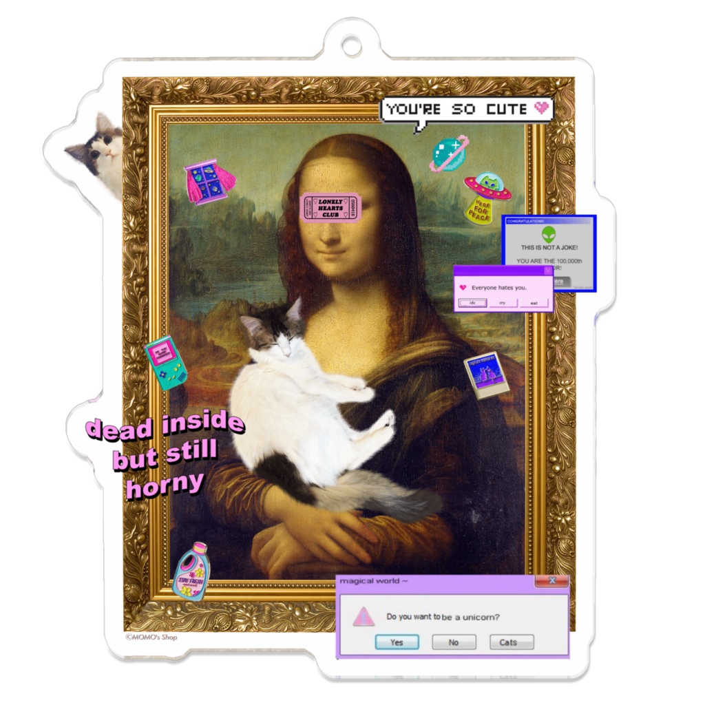 #MOMOLIZA_2023_02 アクリルキーホルダー - 70 x 70 (mm)