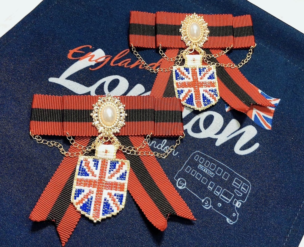 ウィリアムモデルリボンブローチ