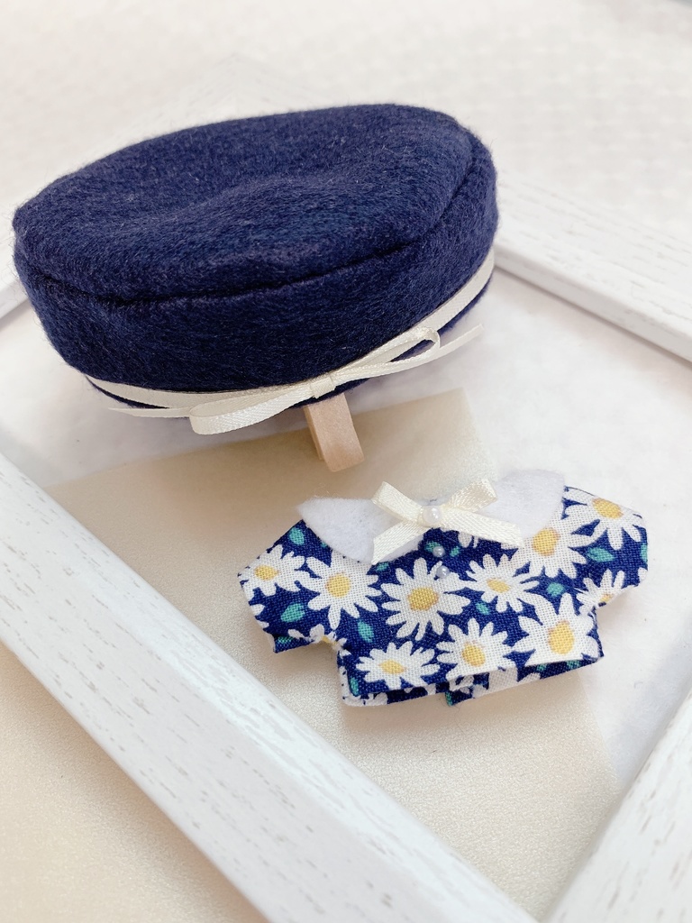 カモミール&ベレー帽