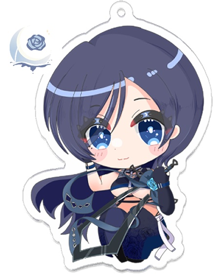 【宇都宮雅誕生日記念グッズ2024】描きおろしアクリルキーホルダーロゴチャーム付き