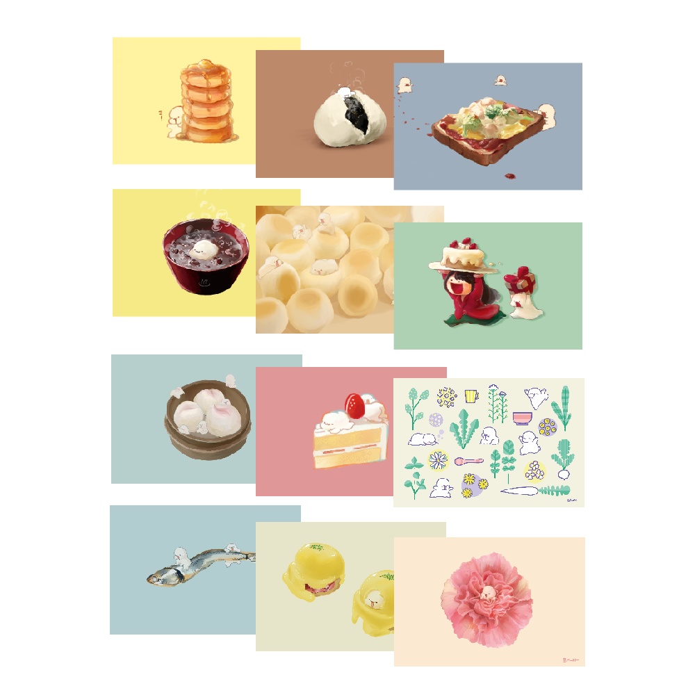 モチポストカード3種セット