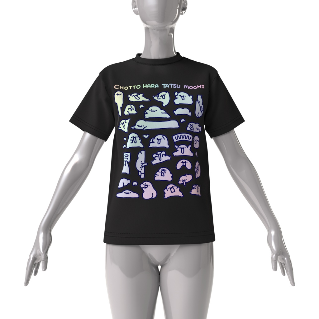 衣類!ちょっと腹立つモチTシャツ