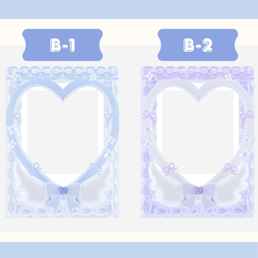 装飾フレーム付チェキ風素材