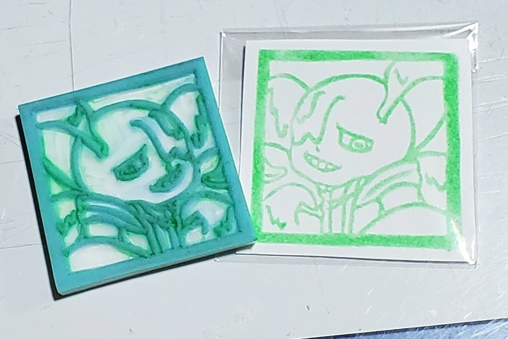 ナイトメア消しゴムはんこ