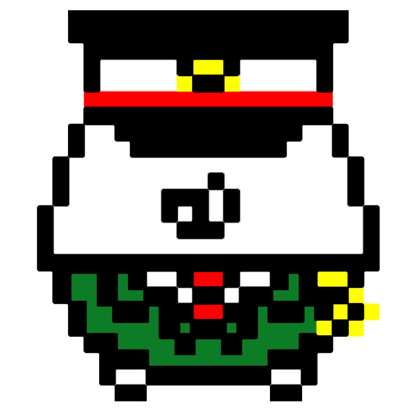 ２１ェル駅のアクリルバッチ(黄泉)