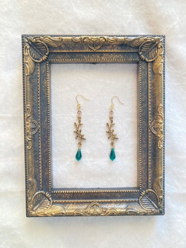 『茨』ツイステ マレウス イメージピアス/イヤリングパーツ変更オプション有