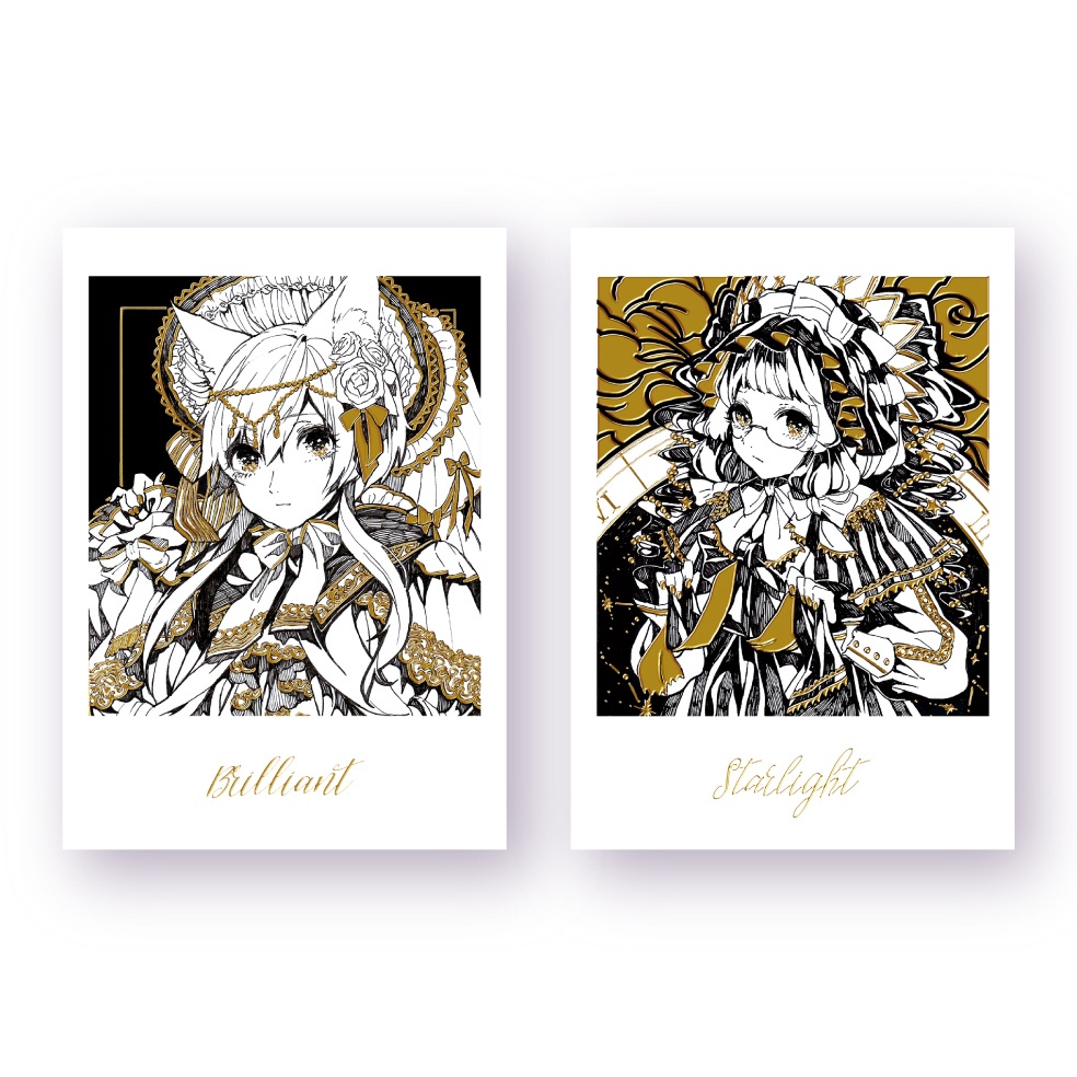 立体箔押しカード