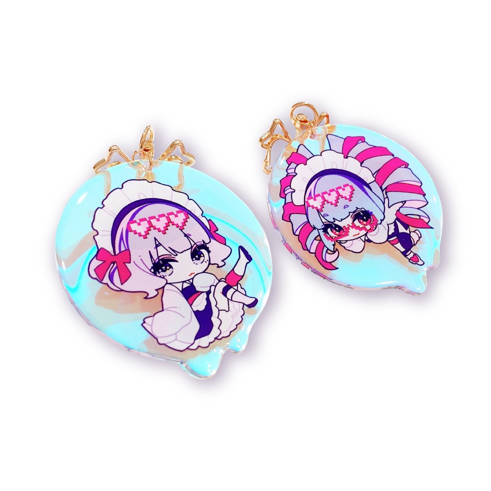 オーロラシャボンアクキー