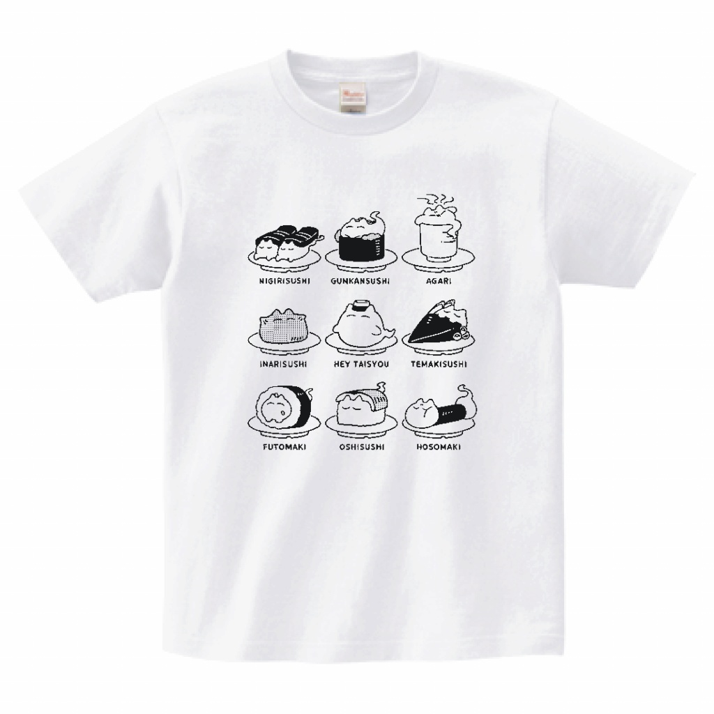 おすしなねこおばけちゃんTシャツ
