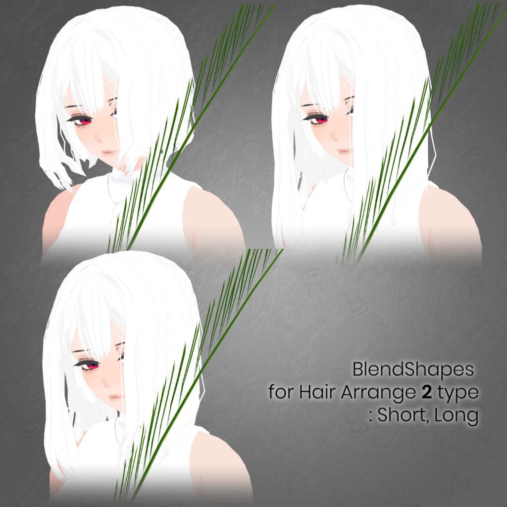 オリジナル3Dモデル『Yasna』【2019/PhysBones対応】