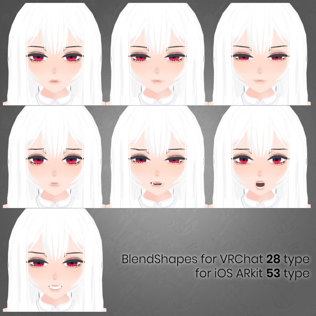 オリジナル3Dモデル『Yasna』【2019/PhysBones対応】