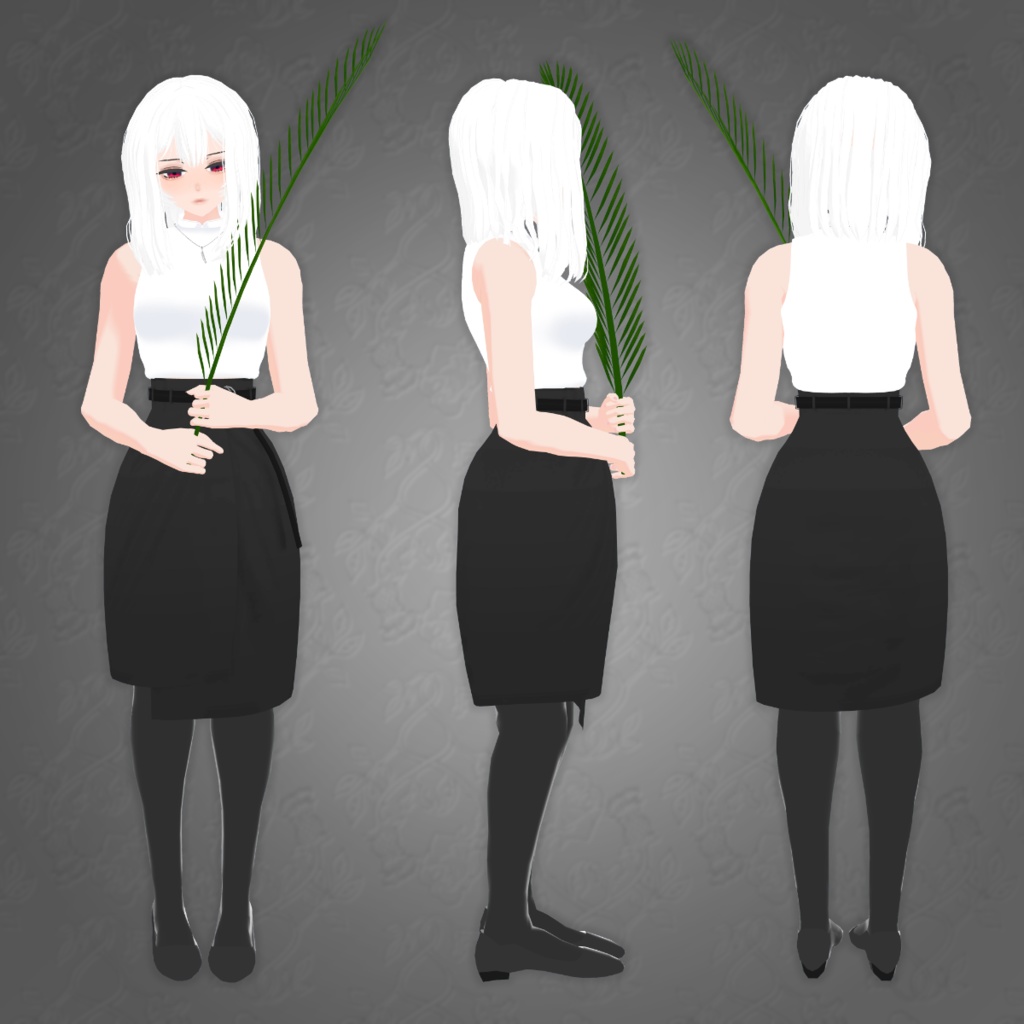 オリジナル3Dモデル『Yasna』【2019/PhysBones対応】