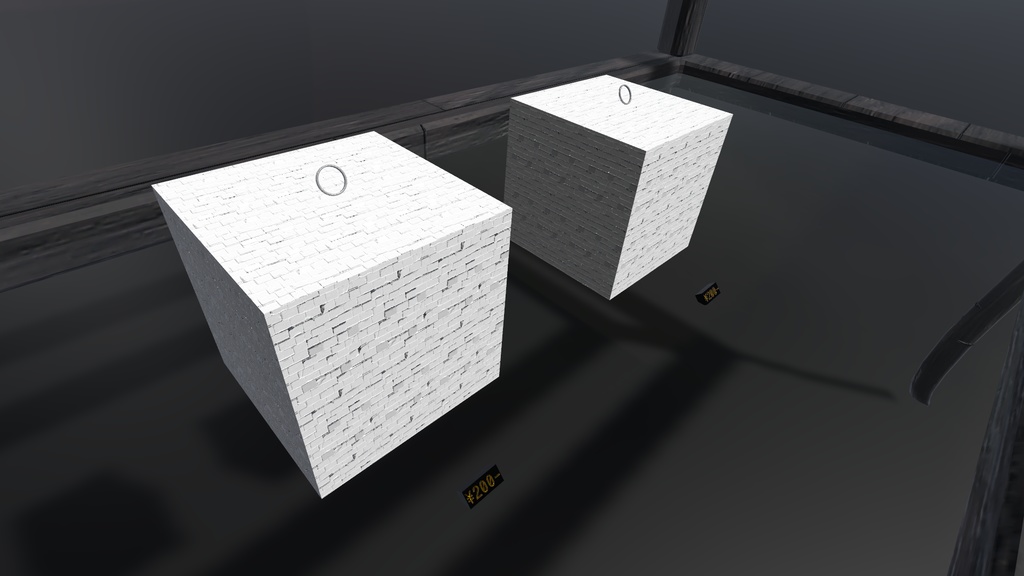 『プライスキューブ』VRChat向け小物