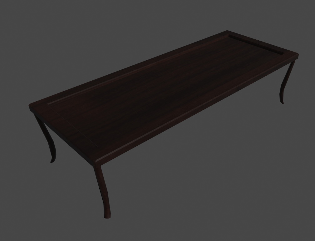 VRSNS向け家具『Wooden Table』