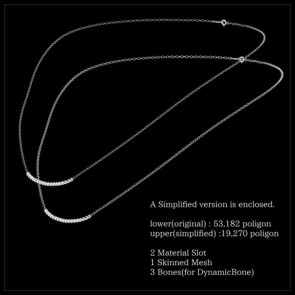 『VEDA Necklace 001』VRChat向けアクセサリー