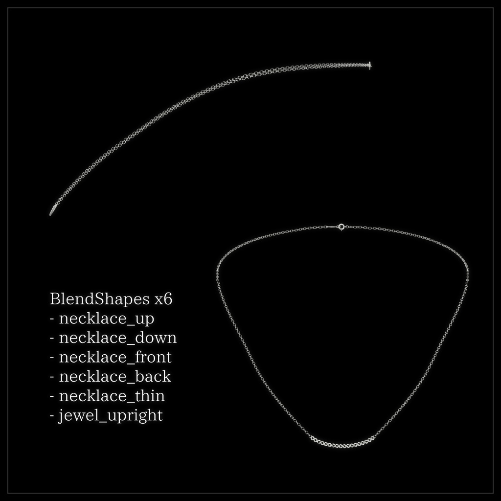 『VEDA Necklace 001』VRChat向けアクセサリー