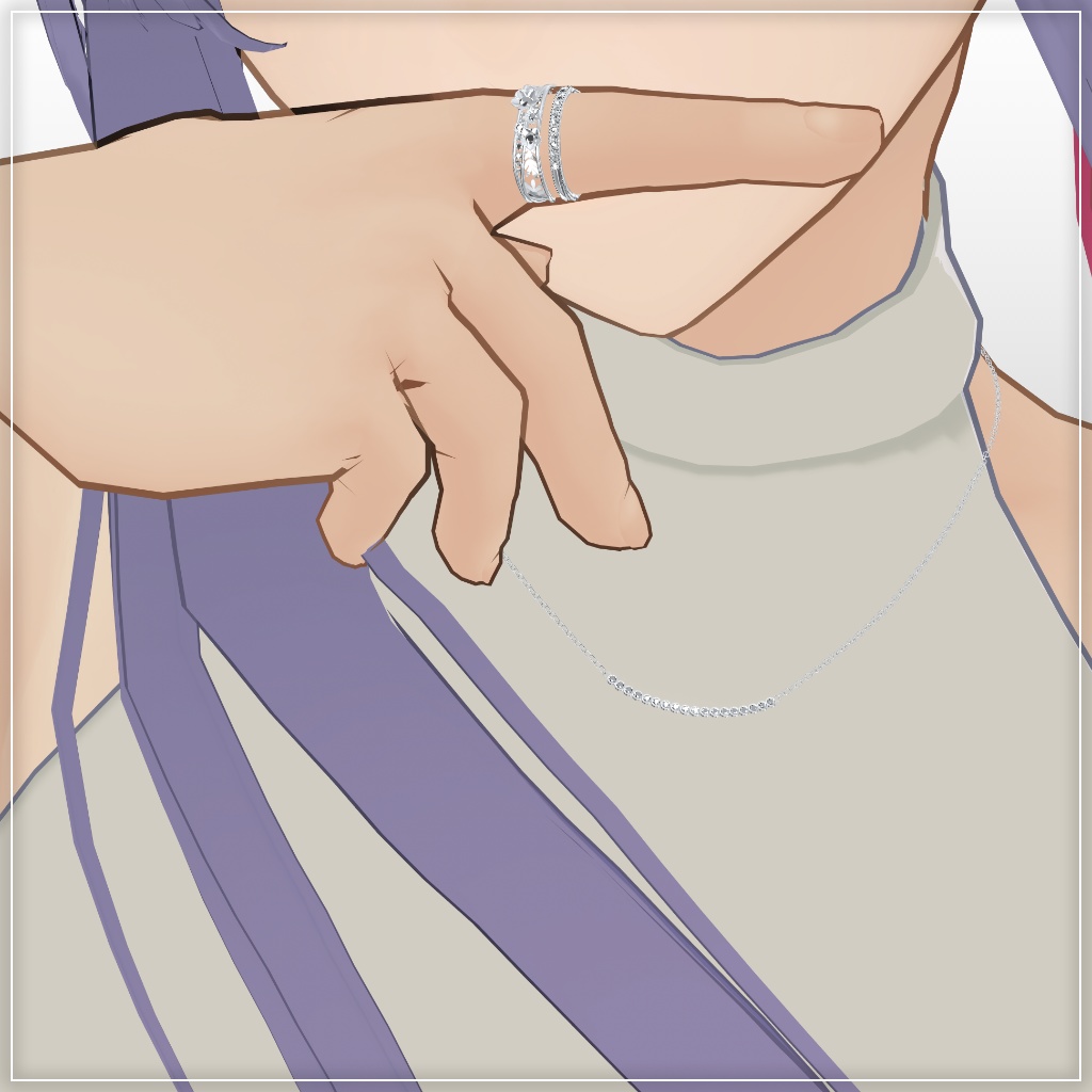 【YMファンメイド】『VEDA アクセサリーセット』VRSNS向けアクセサリー