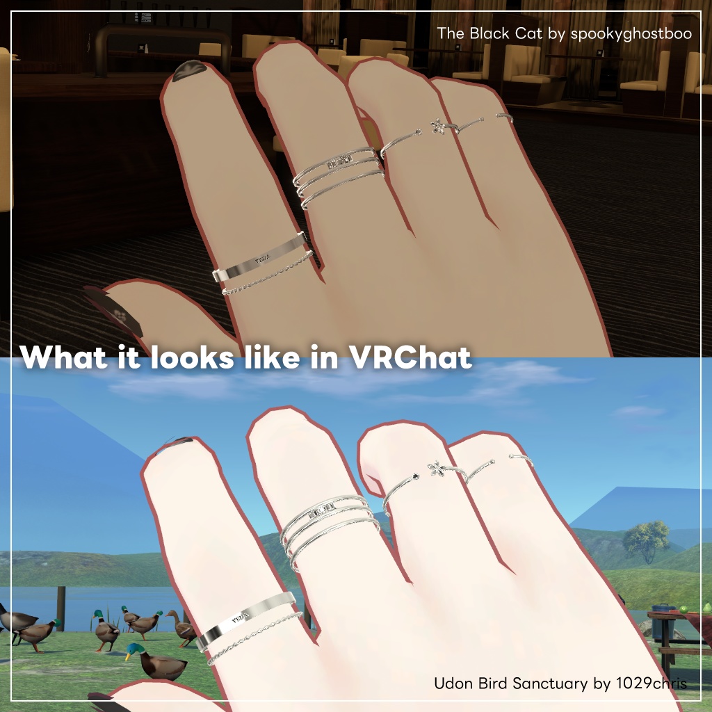 『VEDA シンプルリング』VRSNS向けアクセサリー