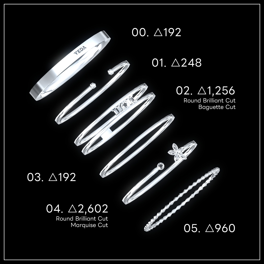 『VEDA シンプルリング』VRSNS向けアクセサリー