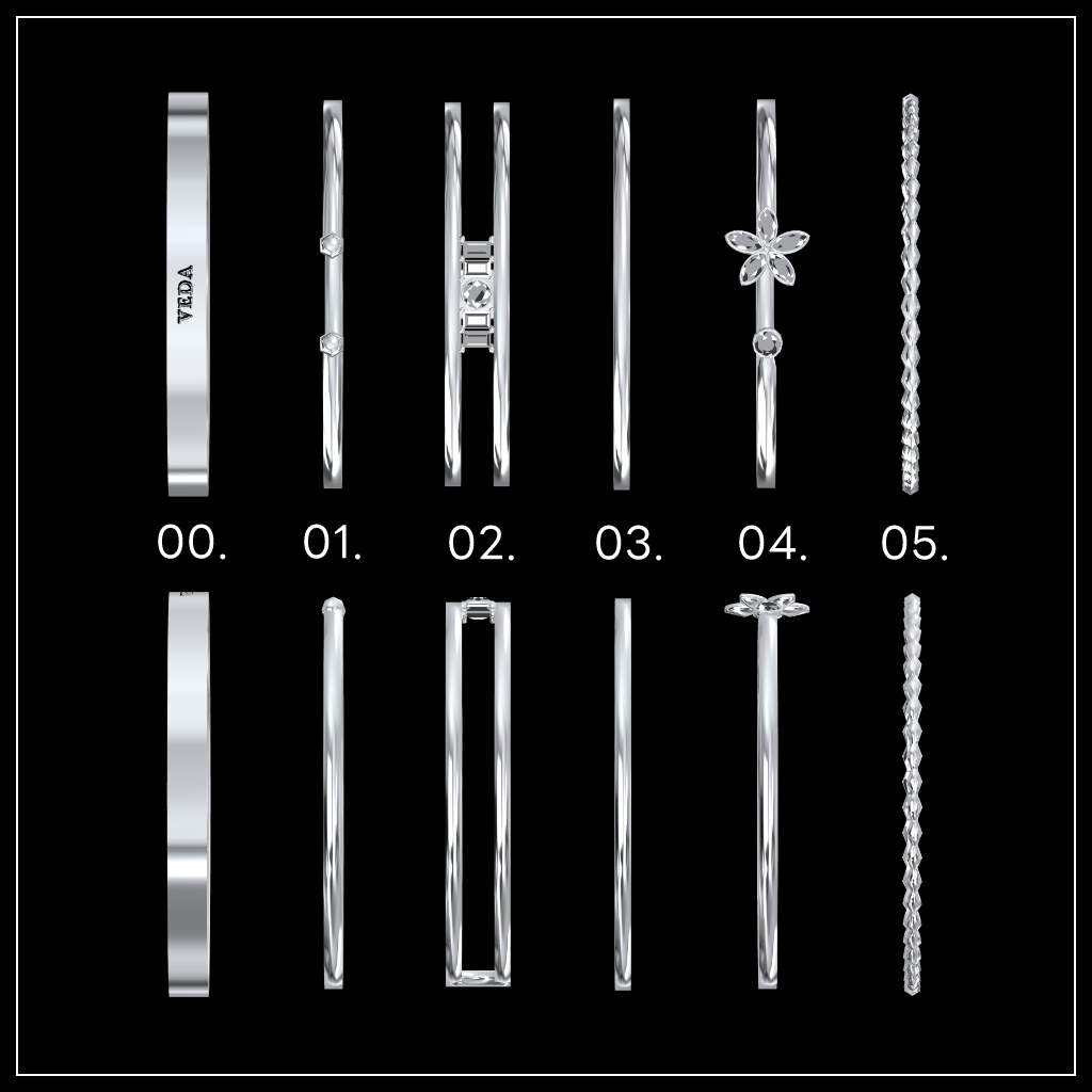 『VEDA シンプルリング』VRSNS向けアクセサリー