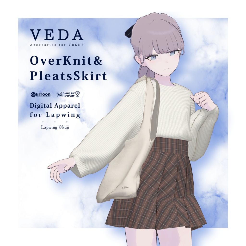 VEDA OverKnit & PleatsSkirt for Lapwing #VEDA_vrc